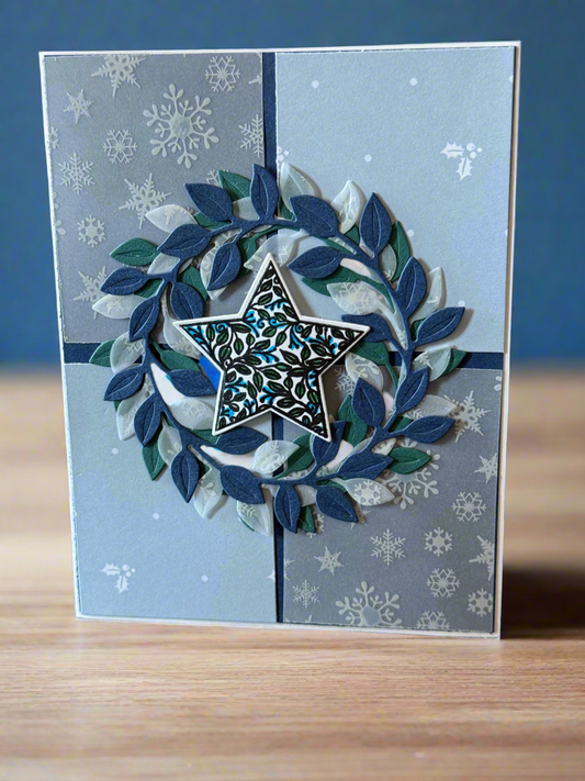 Star Wreath Card